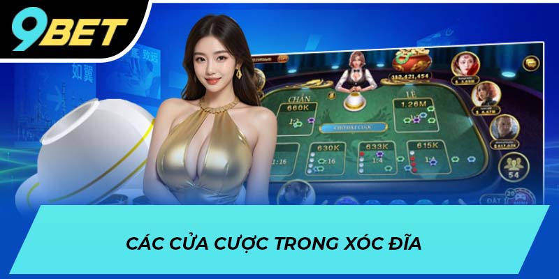 Các cửa cược trong xóc đĩa